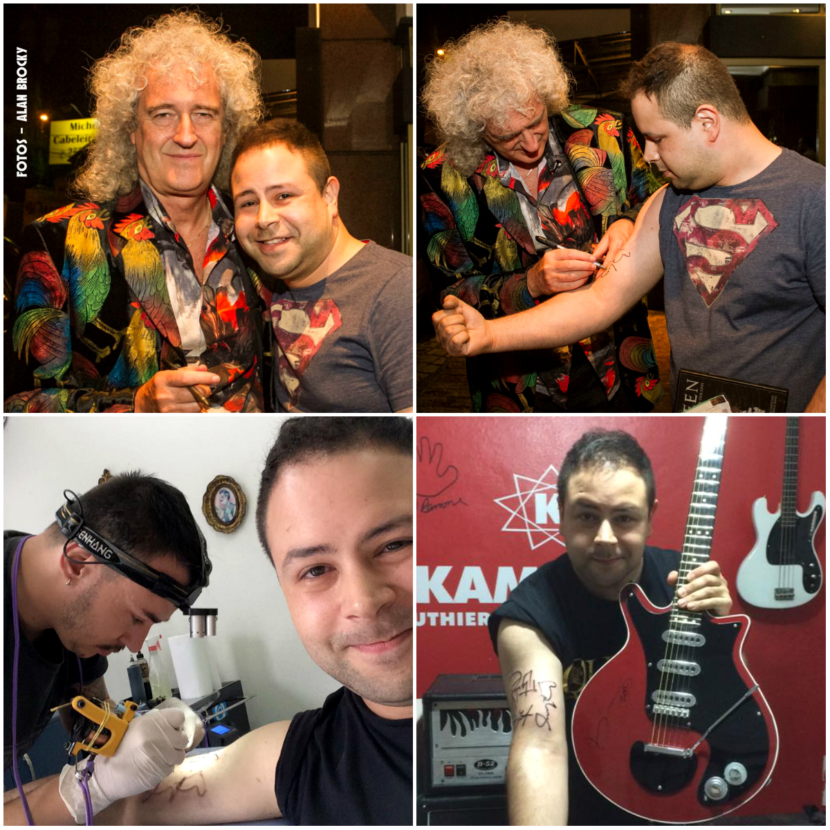 Queen – Brian May and Kamming – Tattoo on my skin – Luthier